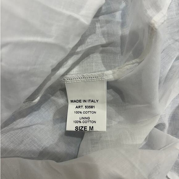 Saiph Lab Cornflower Blue White Boho Dress Medium - Picture 6 of 6